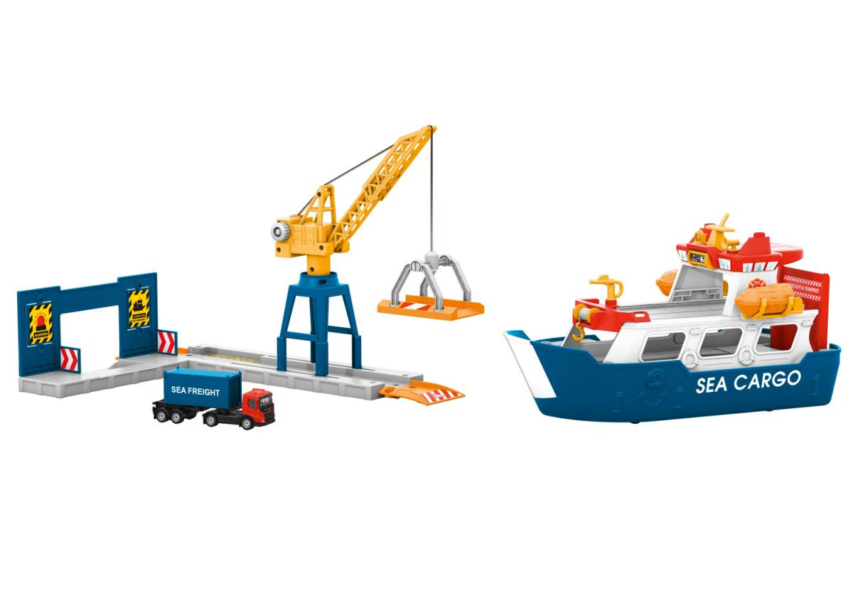 MyWorld Freight Ship & Harbour Crane