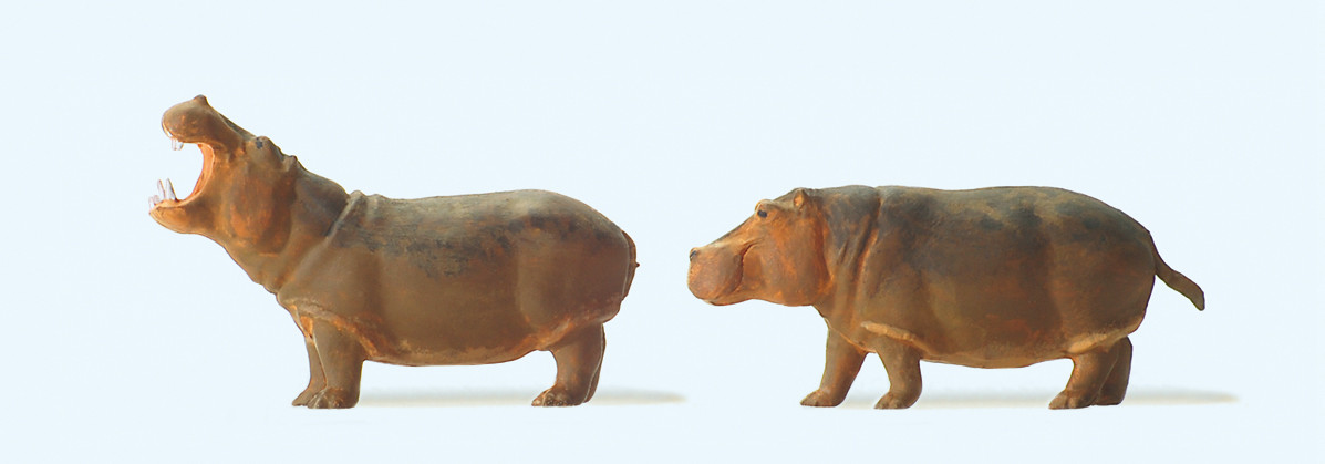 Circus Hippopotamus (2) Figure Set