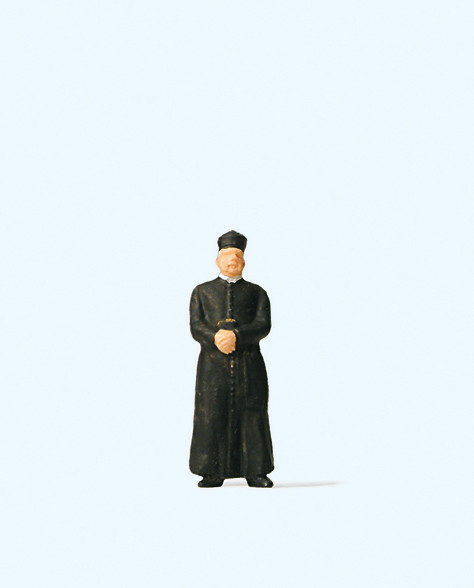 Priest Wearing a Cassock Figure