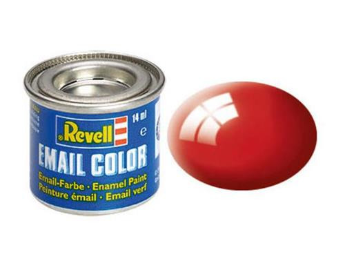 Enamel Paint 'Email' (14ml) Solid Gloss Fiery Red RAL3000