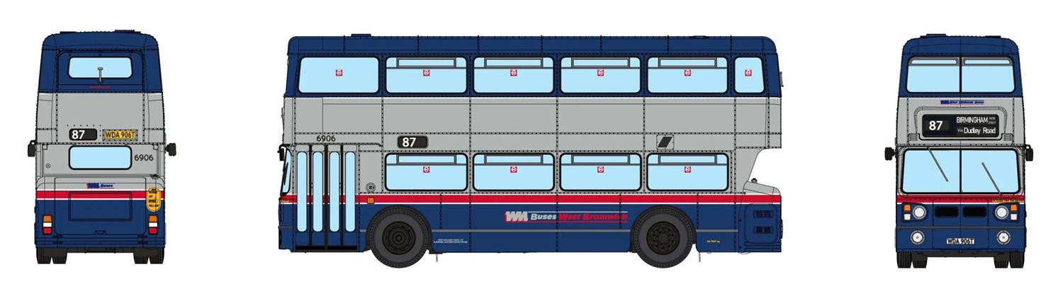 Leyland Fleetline WDA 906T W.Midlands Buses 87 Birminghm