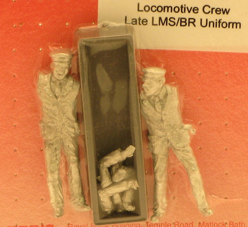 LMS/BR Locomotive Crew Unpainted Whitemetal Figure Set