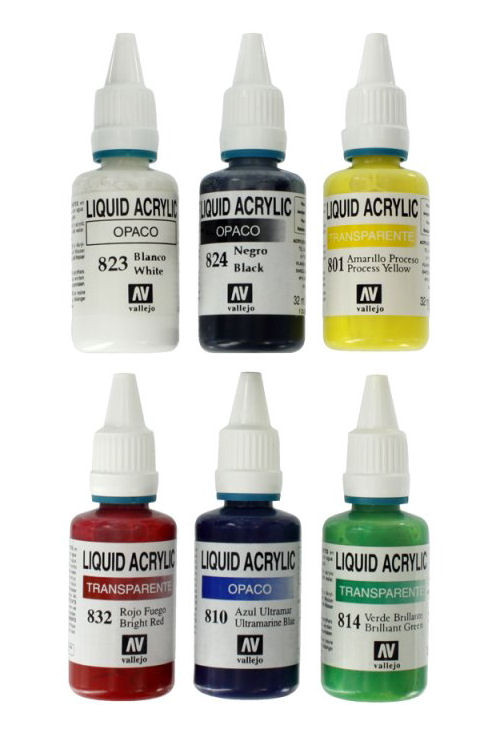 Acrylic Paint Set (6 x 32ml Colours)