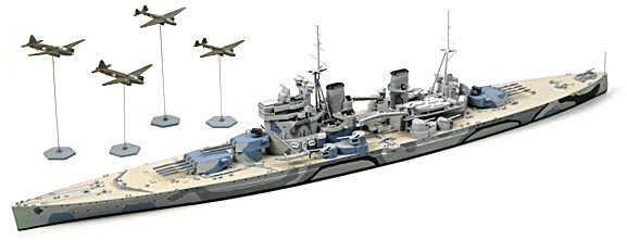 British Navy Battleship Prince of Wales (1:700 Scale)