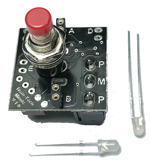 Mimic with Push Button Switch/Plug in LEDs