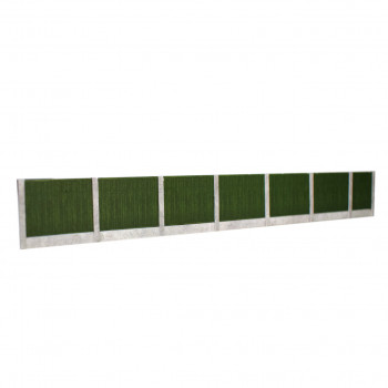 Timber Fencing Green with Concrete Posts Card Kit
