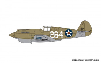 US Curtiss P-40B Warhawk (1:72 Scale)