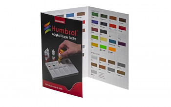 #D# Humbrol Dropper Bottle Colour Chart w/Hi-Spec Printing