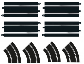 *Scalextric Standard Straight/R2 Curve Track Extension Pack