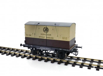 Conflat GWR & 3 Door Container BC-1386 Weathered
