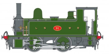 *B4 0-4-0T Dock Tank 91 Lined Green (DCC-Sound)