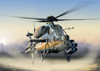Italian A 129 Mangusta Helicopter (1:72 Scale)