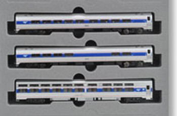 Viewliner I Intercity Express Amtrak PhVI 3 Car Coach Set