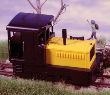Plymouth Diesel Loco Black Cab & Chassis/Yellow Hood