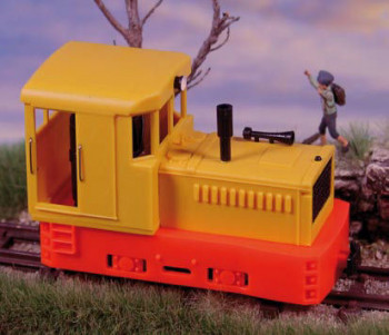 Plymouth Diesel Loco Yellow Body/Red Chassis