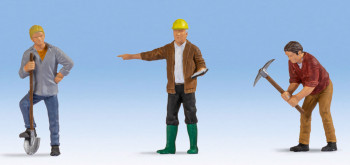 Construction Workers (3) Figure Set