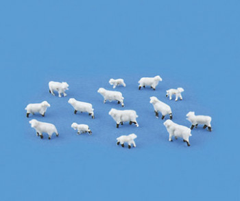 Unpainted Sheep and Lambs Figure Set