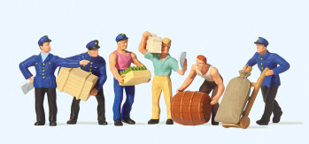 Delivery Men with Loads (6) Exclusive Figure Set
