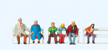 Couples on Benches (3x2) Exclusive Figure Set