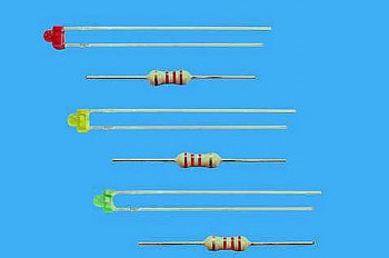 1.8mm LEDs with Resistors Green (3)