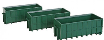 Large Dumpsters Green 3pc (Pre-Built)