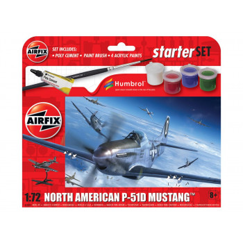 *US North American P-51D Mustang Starter Set (1:72 Scale)