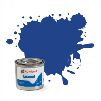 No 25 Blue Matt Enamel Paint (14ml)