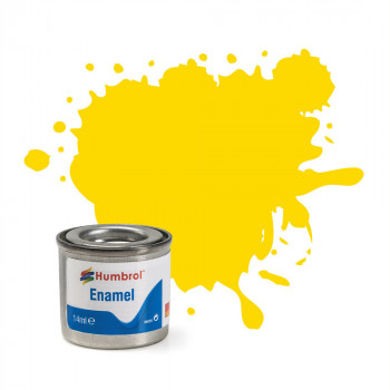 No 69 Yellow Gloss Enamel Paint (14ml)