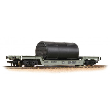 45t Bogie Well Wagon BR Grey Early with Load