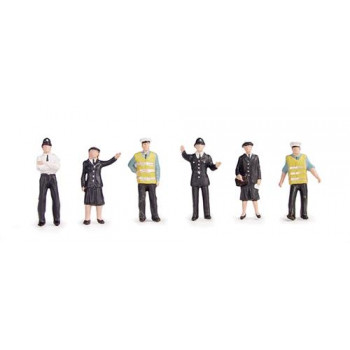 Police and Security Staff (6) Figure Set