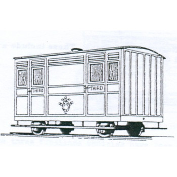 Festiniog Railway 4 Wheel Ashbury 3rd Class Coach Kit