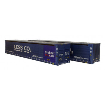 45ft Hi-Cube Container Pack (2) Tesco Weathered