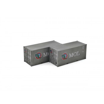 20ft Container Pack (2) Mitsui Lines Weathered