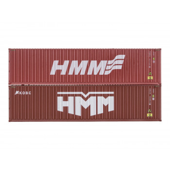 40ft Hi Cube Container Set (2) Hyundai Weathered