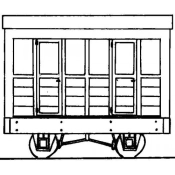Freelance Planked 2 Compartment 4 Wheel Coach Kit
