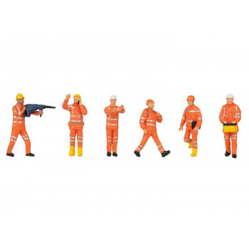 Tunnel Construction Workers (6) Figure Set