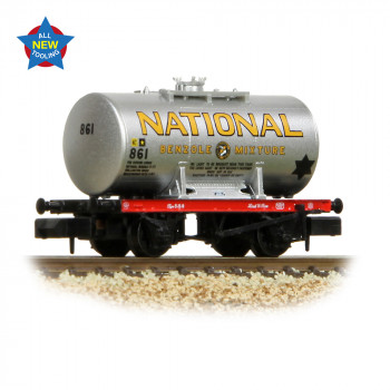 *14t Anchor-Mounted Tank Wagon National Benzole Silver 861