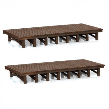 *Scenecraft Wooden Platforms 2pc (Pre-Built)