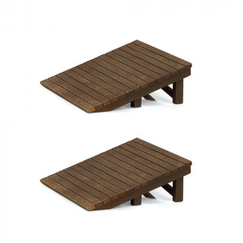 *Scenecraft Wooden Platform Ramps 2pc (Pre-Built)