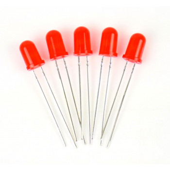 Red 5mm 12v LEDs (5) - Use GM76 Resistors