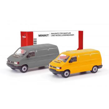 *Minikit VW T4 Van Set (2) Grey/Broom Yellow