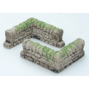 Dry Stone Wall Corner Right Angle (Pre-Built)