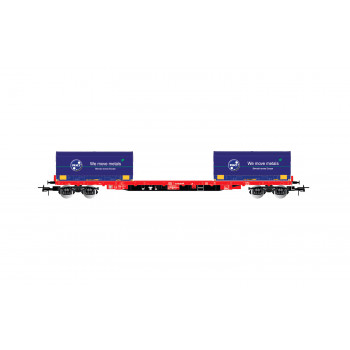 DB RgIns Bogie Container Wagon w/20x20' Container Load VI