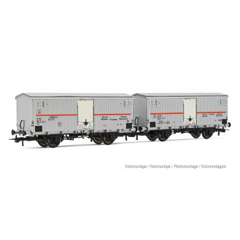 FS Ifms Refrigerated Wagon Set Silver/Red (2) IV