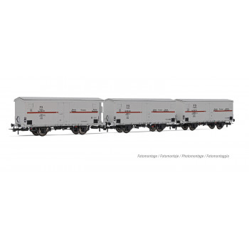 FS Hgb Refrigerated Wagon Set Silver/Red (3) III