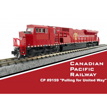 *EMD SG90/43MAC Canadian Pacific 9159 Pulling for United Way