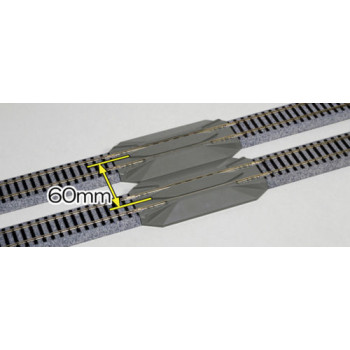 Unitrack (S123RE) Straight Rerailer Track 123mm 2pcs