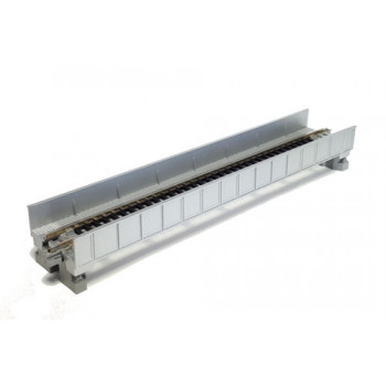 Unitrack (S186T) Straight Plate Girder Bridge Silver 186mm