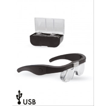 Pro LED Magnifier Glasses with 4 Lenses