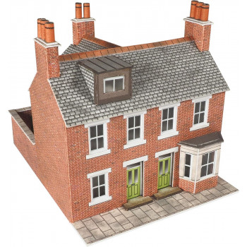 Red Brick Terraced Houses (2) Card Kit